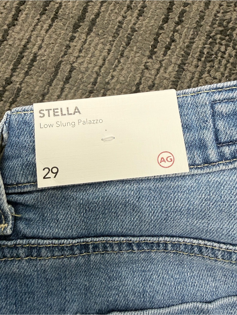 Ag Adriano Goldschmied Light Blue Wide-Leg Jeans - Picture 3 of 4